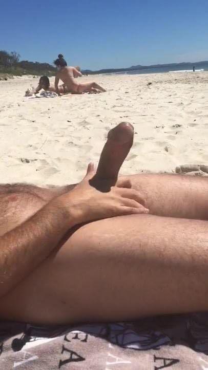 best of Beach nude dick flash