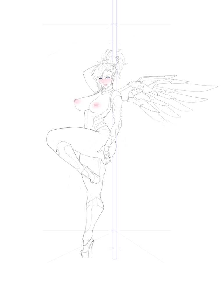 Winged mercy anal fuck overwatch ation