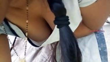 Desi maid cleavage show