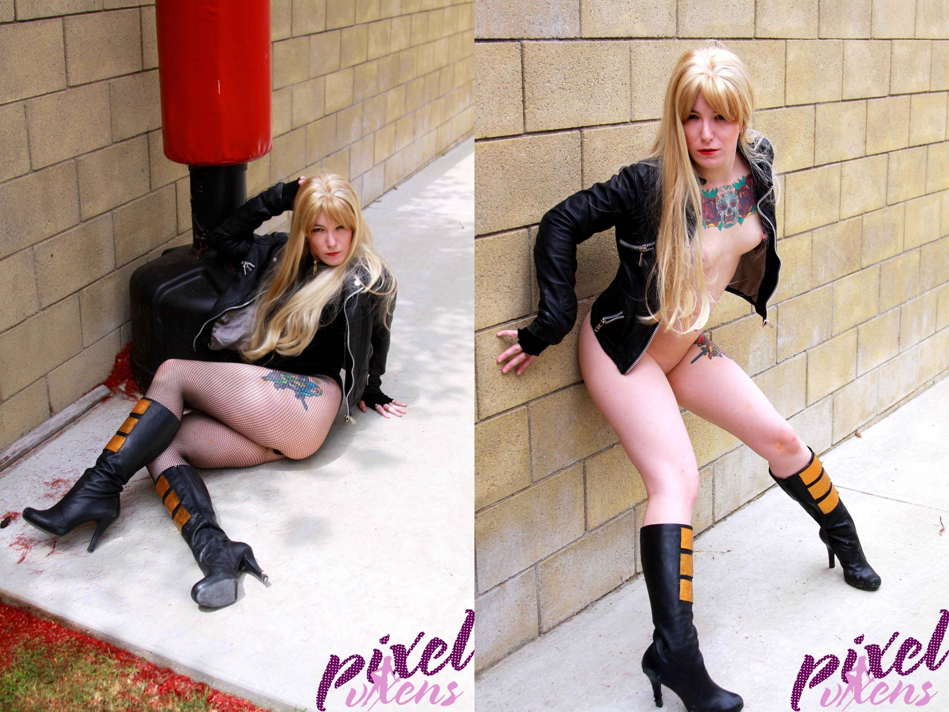 Cosplay girl black canary sexy