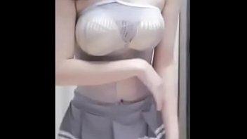 Chinese cam girl menglulu striptease