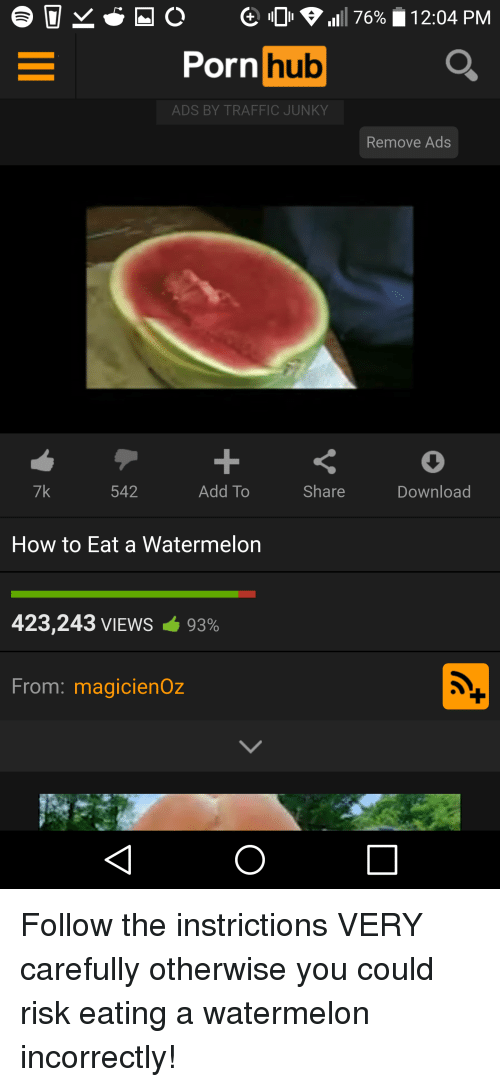 How eat watermelon