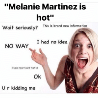 Spider reccomend melanie martinez thot thinks only
