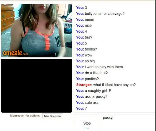 best of With does tits girl omegle
