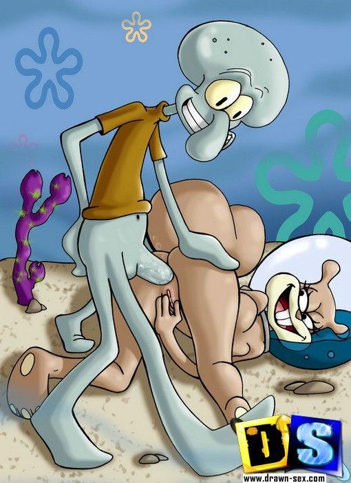 Spongebob fucks squidward