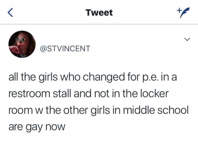 Middle school girls locker