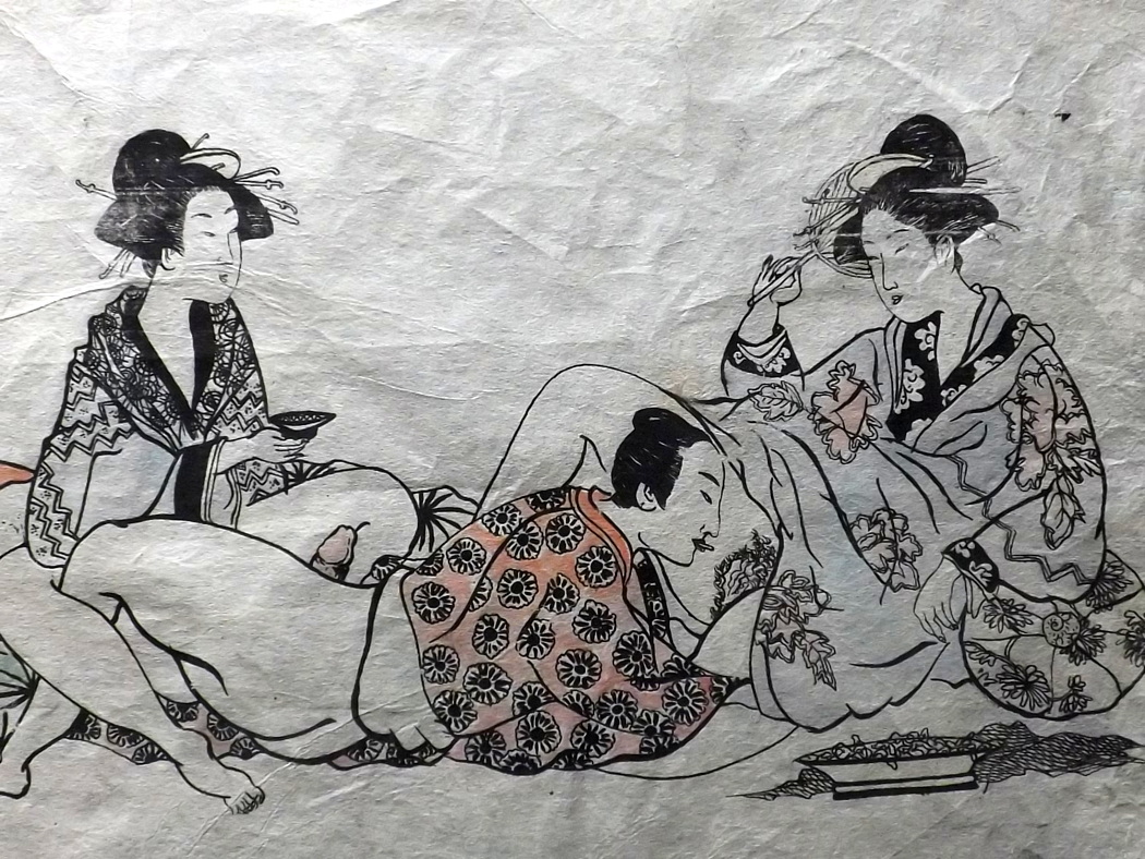 Erotic japanese woodblock prints