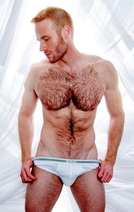 Hairy ginger guy naked