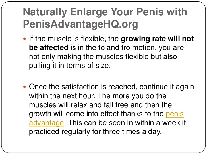 Seasoning reccomend Natural ways to grow dick fast