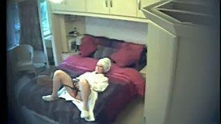 Amateur wife home alone