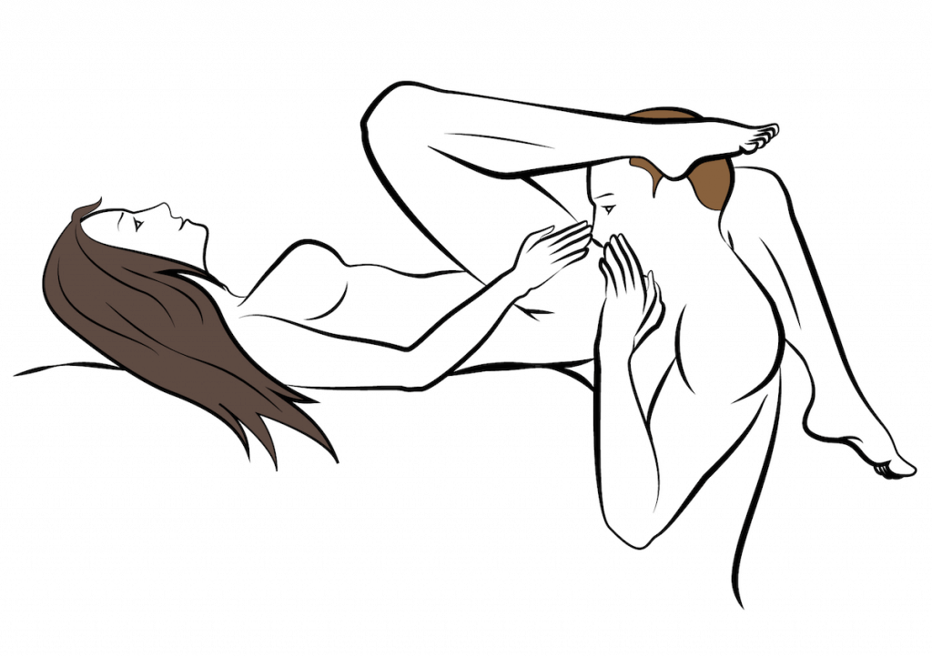 Licking sex position image