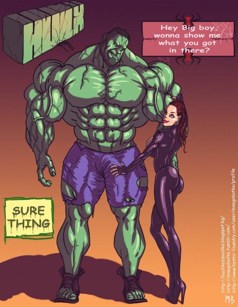 Hulk massive comic cock