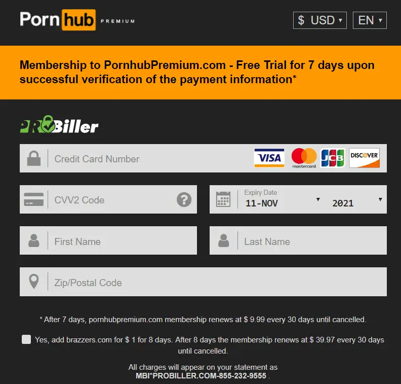 Pornhub premium account info
