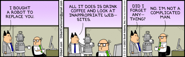 Motor recomended daily strip Dilbert