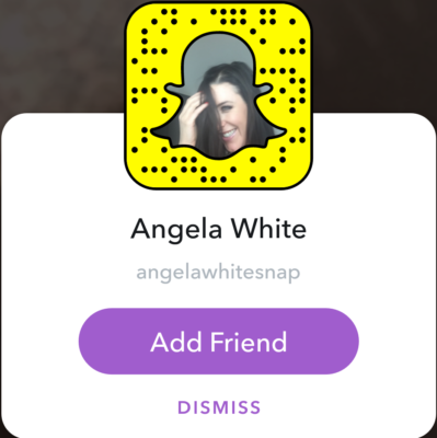 Angela white snapchat