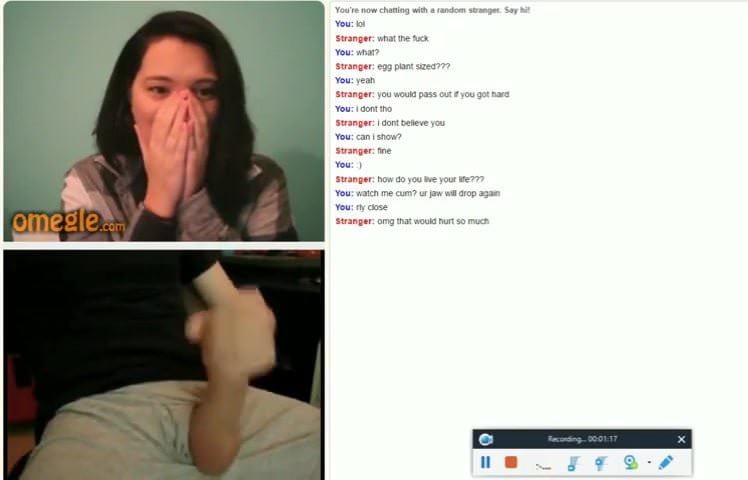 Girls reaction dick omegle picture