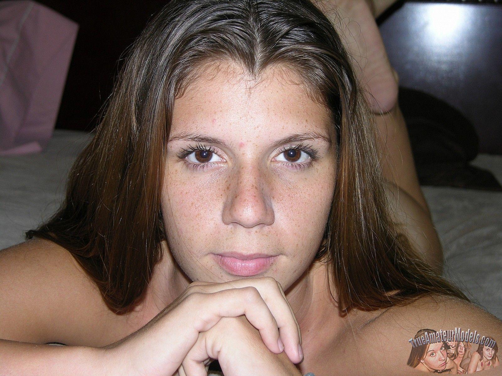 Freckled amateur teen